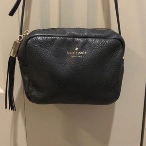 Black Kate Spade Crossbody with Tassel